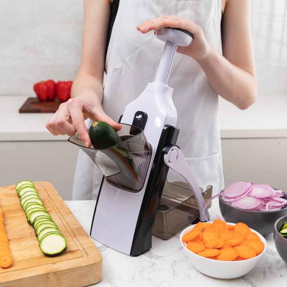 Mandolina REGOLABILE Spessore regolabile e taglio julienne Patate Affettatrice Cipolla taglia pomodori Chopper Kitchen taglia patate mandolina per verdure professionale - immagine 5