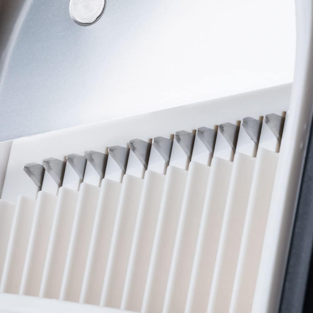 Mandolina REGOLABILE Spessore regolabile e taglio julienne Patate Affettatrice Cipolla taglia pomodori Chopper Kitchen taglia patate mandolina per verdure professionale - immagine 7