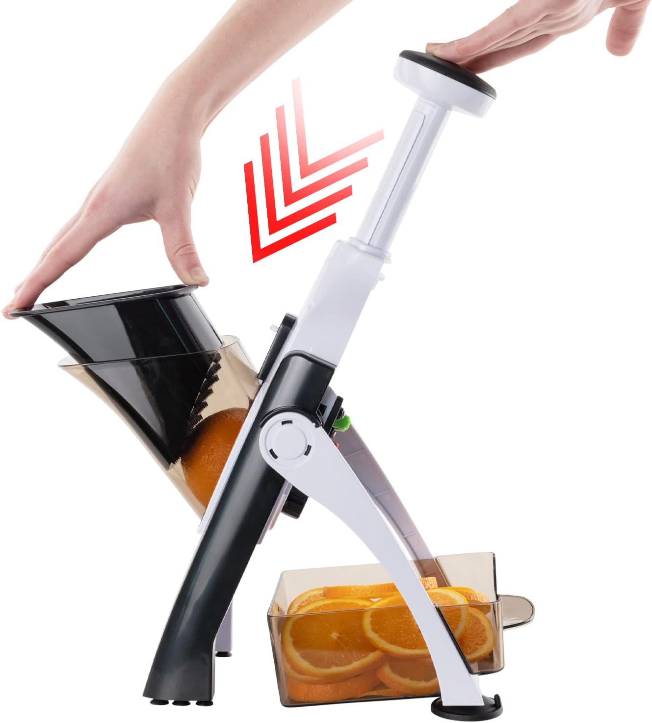 Mandolina REGOLABILE Spessore regolabile e taglio julienne Patate Affettatrice Cipolla taglia pomodori Chopper Kitchen taglia patate mandolina per verdure professionale - immagine 4
